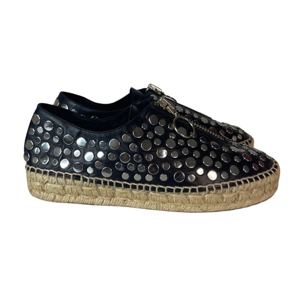 Alexander Wang Espadrilles Devon Studded Black Le… - image 4